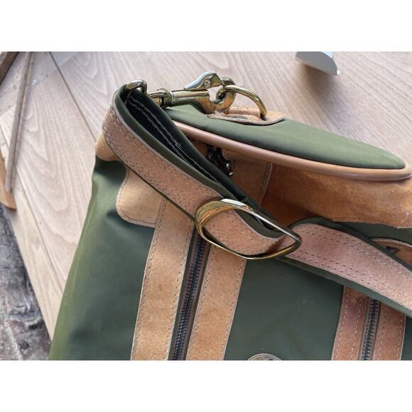 Vintage Leather Duffle Bag Weekender Carry On Bag Invicta EUC 1980s - Picture 15 of 15